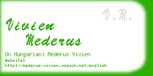 vivien mederus business card